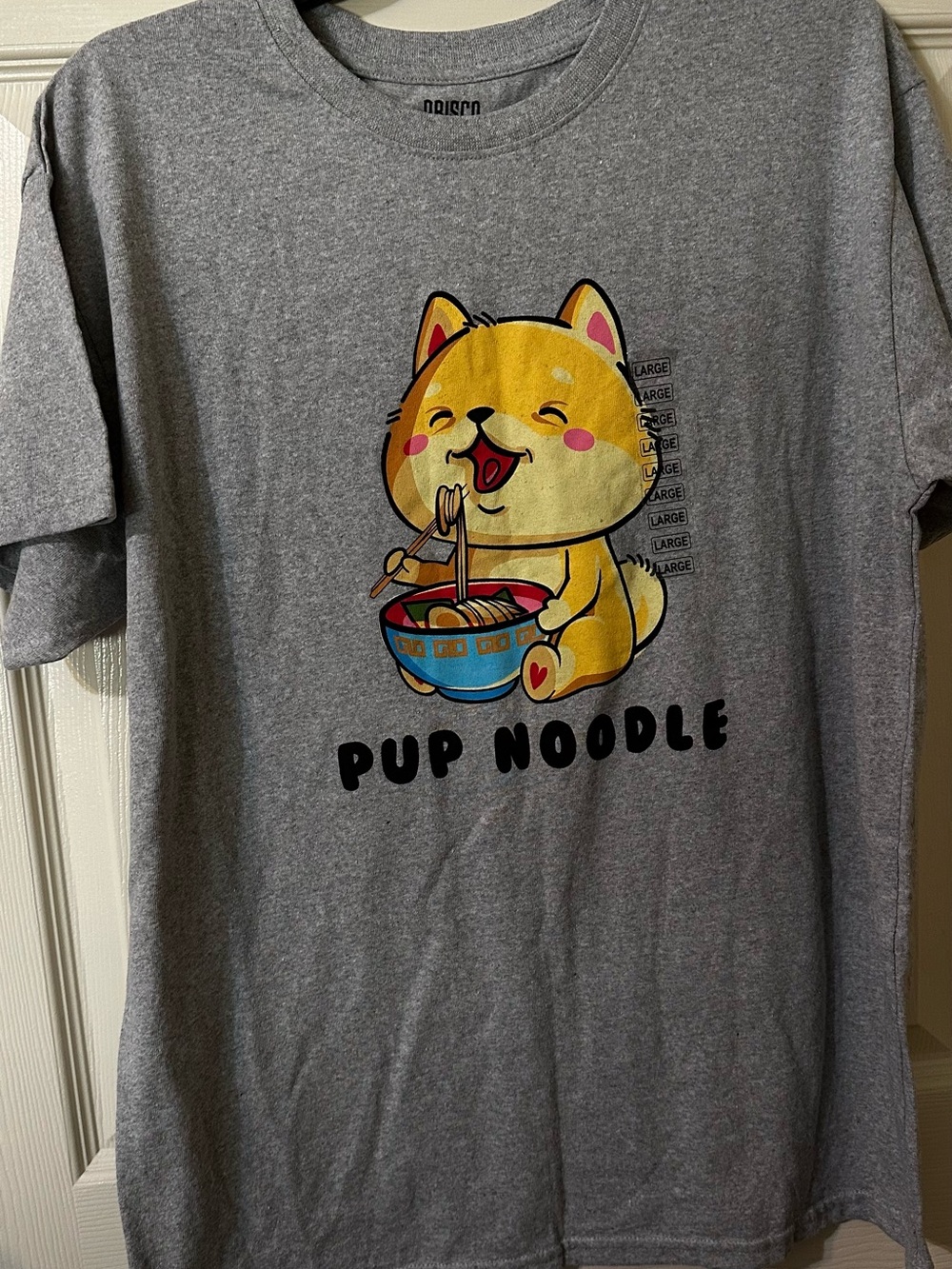 Pup Noodle Grey Graphic Tee